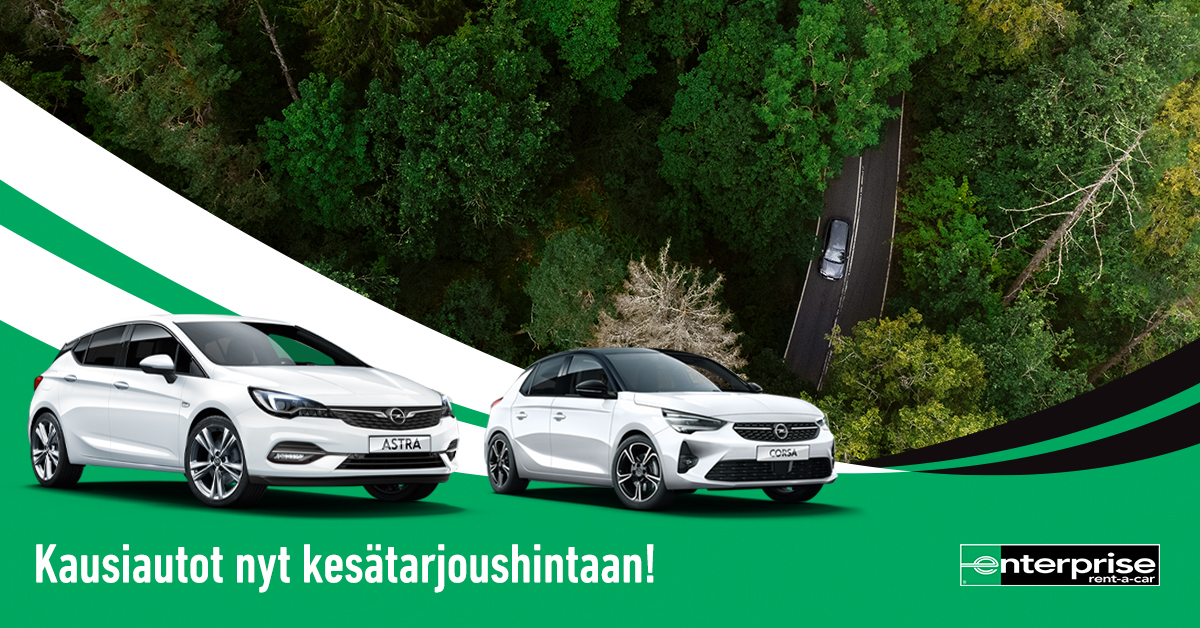Enterprisen kausiautot nyt kesätarjoushinnoin